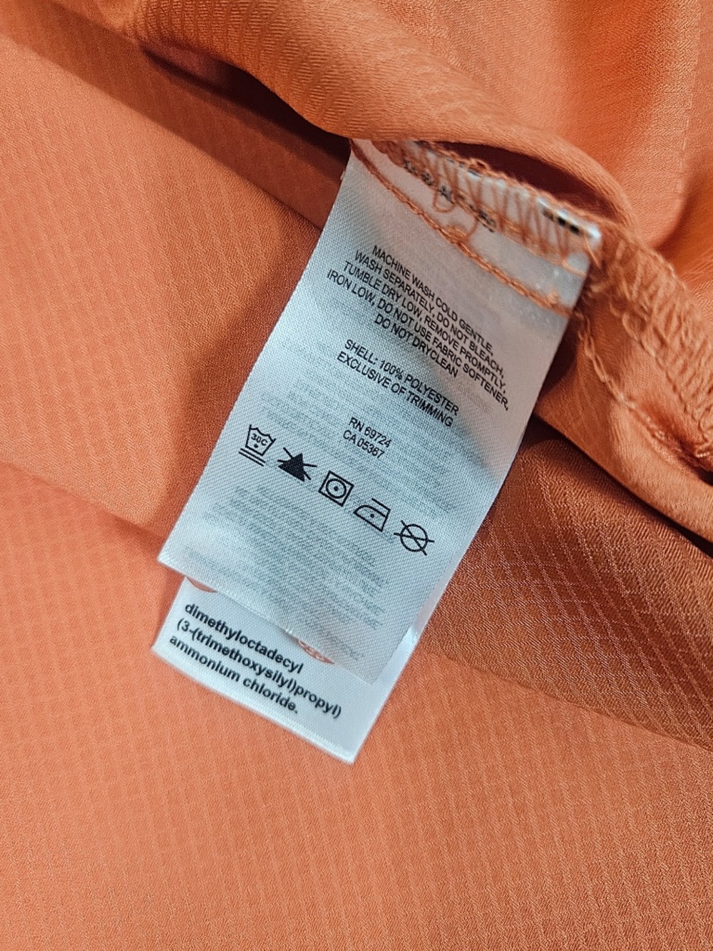 Columbia PFG Shirt Mens XL Orange Long Sleeve Button Up Fishing‎ Quick Dry - Picture 5 of 7